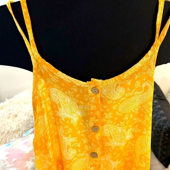 Yellow Floral Maxi Dress - Picture 3 of 6